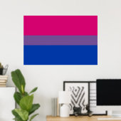 Poster Bisexual pride (Bureau à domicile)