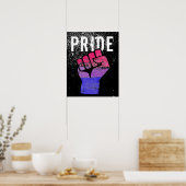 Poster Bisexual Pride Fist (Cuisine)