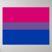 Poster Bisexualité drapeau (Devant)