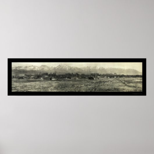 Poster Bishop Inyo County CA Photo 1911 (Devant)