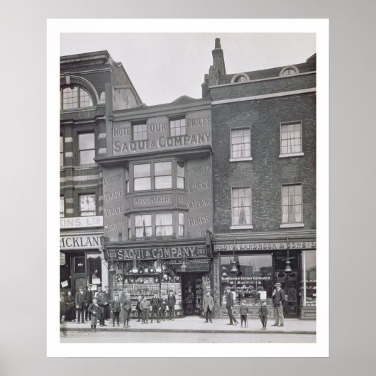 Poster Bishopsgate, des "bâtiments historiques de Londres (Devant)