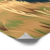 Poster Bison américain du Kansas (Coin)