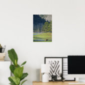 Poster Bison avec veau au parc national Yellowstone (Bureau à domicile)