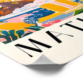 Poster Bison Dans Bain Art Print, Mid Century Art, Baigno (Coin)