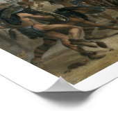 Poster Bison-Danse des Indiens Mandan devant leur (Coin)