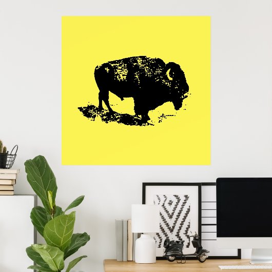 Poster Bison de Buffalo (Bureau à domicile)