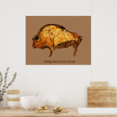 Poster Bison de Bushy d'Altamira (Cuisine)