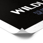 Poster Bison de la sécurité de la faune du parc national  (Coin)