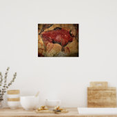 Poster Bison féminin à Altamira (Cuisine)