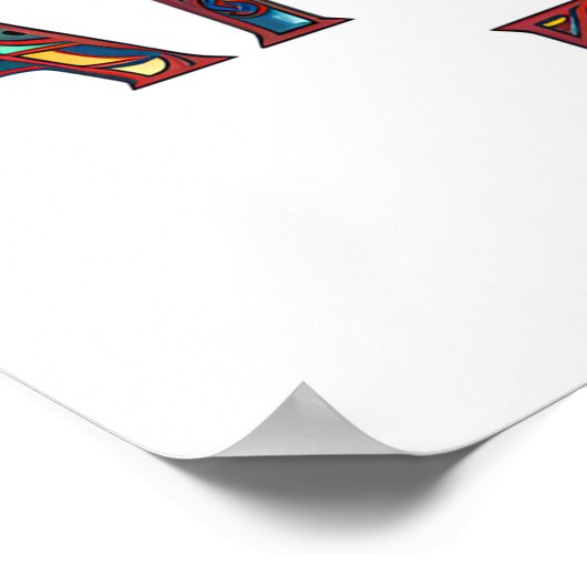 Poster Bison Orné De Plumes (Coin)