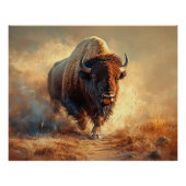 Poster Bison sauvage (Devant)
