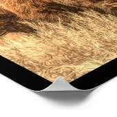 Poster Bison sauvage des bois (Coin)
