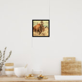 Poster Bison sauvage des bois (Cuisine)