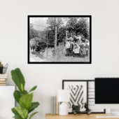 Poster Bison Staring at Children 1899 (Bureau à domicile)