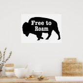 Poster Bisons libres de se promener (Cuisine)