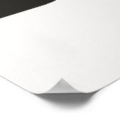 Poster "Bisou" Baiser en français blanc et noir (Coin)