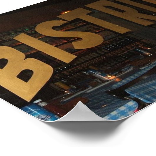 Poster Bistro (Coin)
