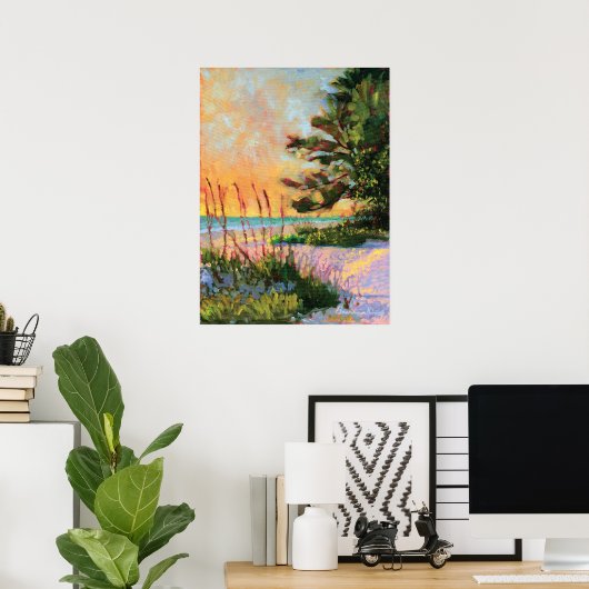 Poster Bistro de plage (Bureau à domicile)