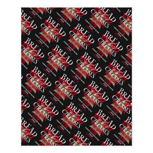 POSTER BISTRO PAIN ET CIRCUSES NEW YORK (Devant)