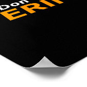 Poster Bitcoin And Crypto As Money Payment - Don't Trust, (Coin)