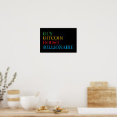 Poster Bitcoin Crypto (Cuisine)