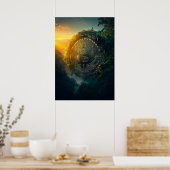Poster Bitcoin dans la jungle (Cuisine)