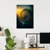 Poster Bitcoin dans la jungle (Bureau à domicile)