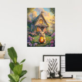 Poster Bitcoin Lapin de Pâques Crypto Rabbit Trou (Bureau à domicile)