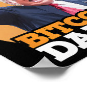 Poster Bitcoin mignon papa Trump Crypto King argent volut (Coin)