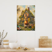 Poster Bitcoin Oeuf de Pâques Hodl Rabbit Trou (Cuisine)
