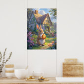 Poster Bitcoin Rabbit Hole Lapin de Pâques (Cuisine)