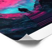 Poster Bitcoin Voyage Neon Wall Art Imprimer (Coin)