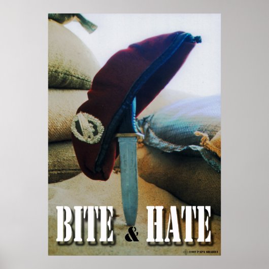 Poster Bite & Haine (Devant)