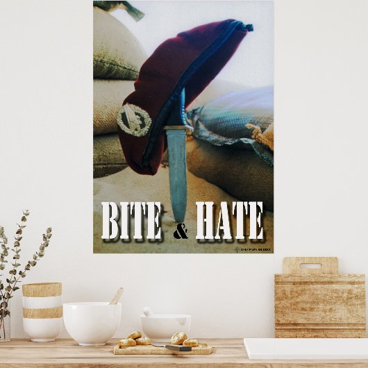 Poster Bite & Haine (Cuisine)