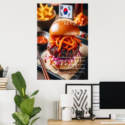 Poster Bites de Busan : Bliss de Bulgogi 24x36 (Bureau à domicile)