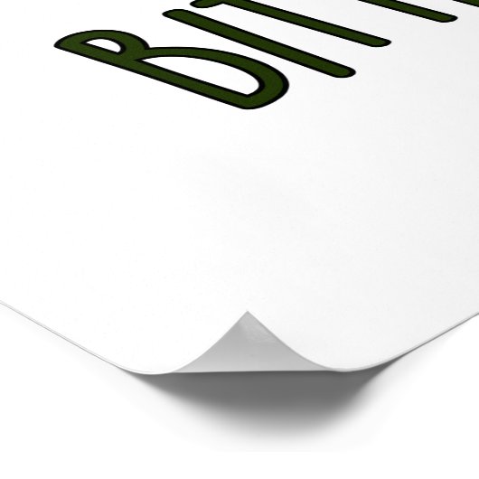 Poster Bitter Chocolat Funny Candy Pun (Coin)