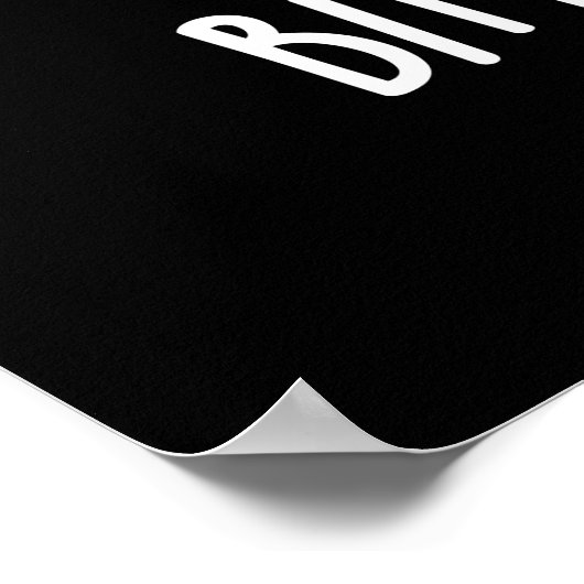 Poster Bitter Chocolat Funny Candy Pun Dark BG (Coin)