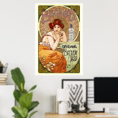 Poster Bitters de Becher, 1807, Art Nouveau (Bureau à domicile)