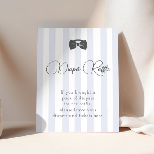 Poster Bitty Bow Oh Bow Baby shower diaper