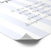 Poster Bitty Bow Oh Bow Baby shower diaper (Coin)