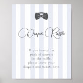 Poster Bitty Bow Oh Bow Baby shower diaper (Devant)