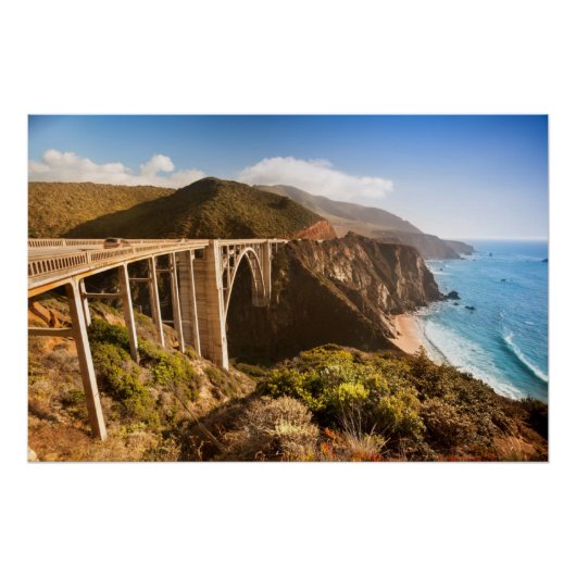 Poster Bixby Bridge, Big Sur, Californie, États-Unis (Devant)
