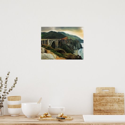 Poster Bixby Bridge Big Sur Imprimer (Cuisine)
