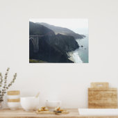 Poster Bixby Bridge, Highway 1 en Californie (Cuisine)