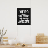 Poster Bizarre D'Être Une Citation Amusante (Cuisine)