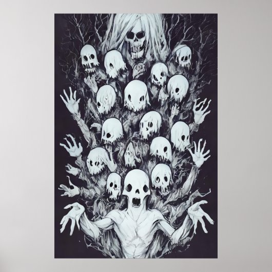 Poster Bizarre étrange portrait de famille | Art AI (Devant)