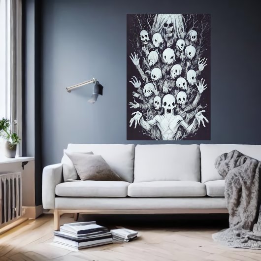 Poster Bizarre étrange portrait de famille | Art AI