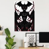 Poster Bizarre étrange portrait monstre | Art AI (Bureau à domicile)