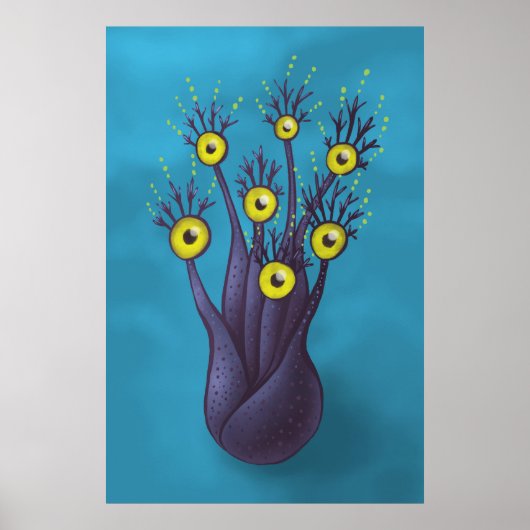 Poster Bizarre Monster Horror Imaginaire Art (Devant)