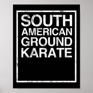 Poster Bjj Brésilien Jiu Jitsu Sud-Américain Ground Kara